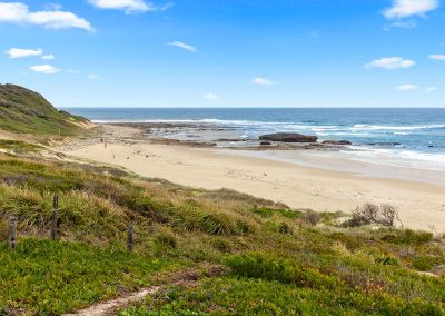 Frenchmans' Beach, a short stroll from Swells on Northcote